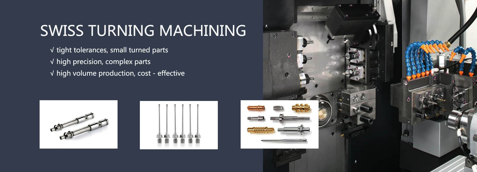 Swiss turning machining
